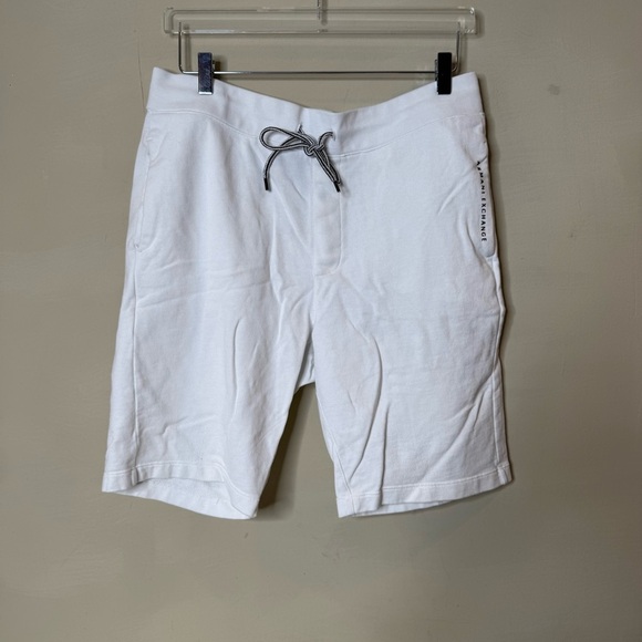 ARMANI EXCHANGE Cotton White Shorts size large - Picture 1 of 7